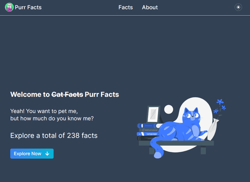 A simple website for cat facts, build with react(from vitejs) by consuming the https://catfact.ninja api