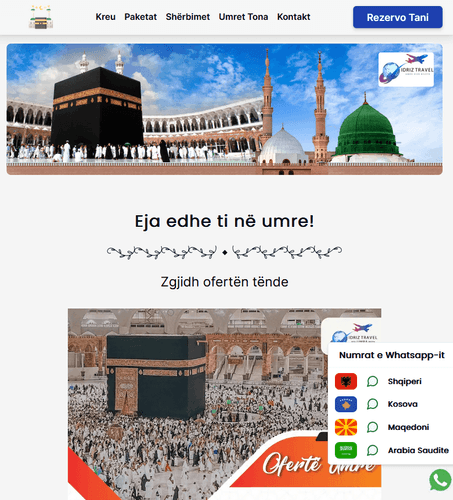 Idriz Travel Umra është një agjenci udhëtimesh e fokusuar në shërbimet me Arabinë Saudite: viza, umre, përkthime, kurbane